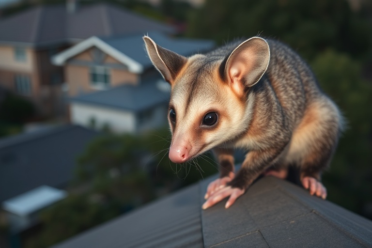Possum in Mollongghip residential area